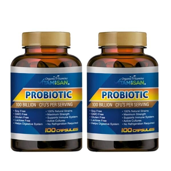 8c2bdee1-6799-40e7-adce-97a1970faae2.jpeg Probiotic 100 capsules Vitamisan Sale 2 BOTTLE PACK 100 billion