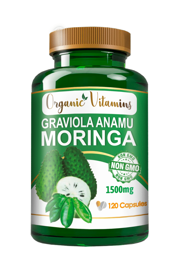 GRAVIOLA ANAMU MORINGA 100% Organically Grown – 120 capsules