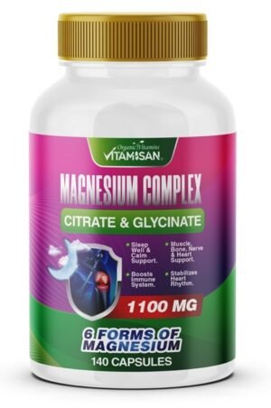 Magnesium Complex 140 capsules citrate chloride, glysinate chelated MAGNESIO COMPLEX BLEND