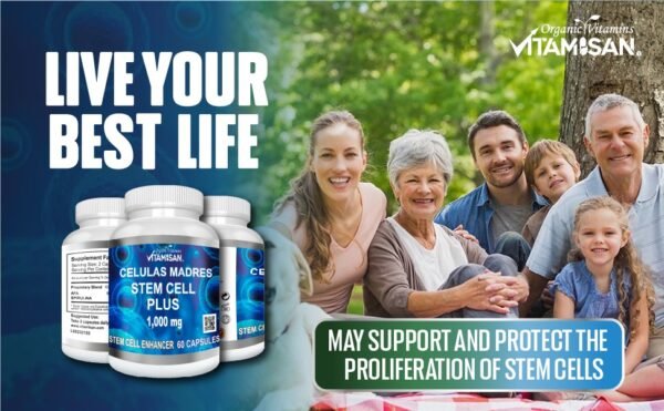 CELULAS MADRES STEM CELLS 8 BOTTLES PACK BLUE ALGAE AFA