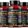 Lion Mane Mushroom Complex 45000mg with Shilajit  90 Caps USA VITAMISAN