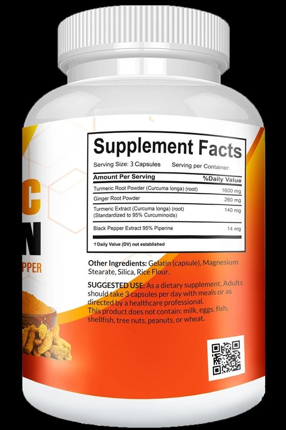 WhatsApp-Image-2025-06-20-at-6.02.08-PM.jpeg Turmeric Curcumin 2100mg with Black Pepper & Ginger - Anti-Inflammatory, Joint Support, Immune Booster - 120 Capsules - Organic, High Potency, Natural Pain Relief Supplement"