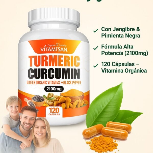 WhatsApp-Image-2025-06-23-at-2.45.03-PM-2.jpeg Turmeric Curcumin 2100mg with Black Pepper & Ginger - Anti-Inflammatory, Joint Support, Immune Booster - 120 Capsules - Organic, High Potency, Natural Pain Relief Supplement"