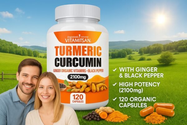 WhatsApp-Image-2025-06-23-at-2.45.03-PM-3.jpeg Turmeric Curcumin 2100mg with Black Pepper & Ginger - Anti-Inflammatory, Joint Support, Immune Booster - 120 Capsules - Organic, High Potency, Natural Pain Relief Supplement"