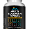 collagen-peptiles-png.png Multi Collagen Peptides VITAMISAN AFAC 120 Caps – Hair, Skin, Nails & Joint Support | Type I, II, III, V, X