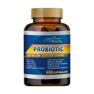Vitamisan Probiotic 100 Billion CFU – Maximum Strength, 100 Capsules – Immune & Digestive Support – Non-GMO, Gluten-Free