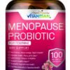 Menopause Probiotic for Women – 100 Billion CFU | Natural Hormone Balance, Hot Flash & Mood Relief, Vaginal & Gut Health Support | 4-in-1 Menopause Supplement | Vegan, Non-GMO, USA Made – 60 Capsules