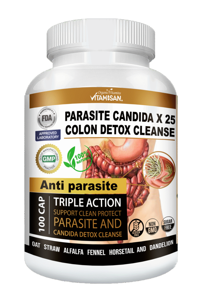 PARASITE CANDIDA COLON DETOX CLEANSE 100 VITAMISAN